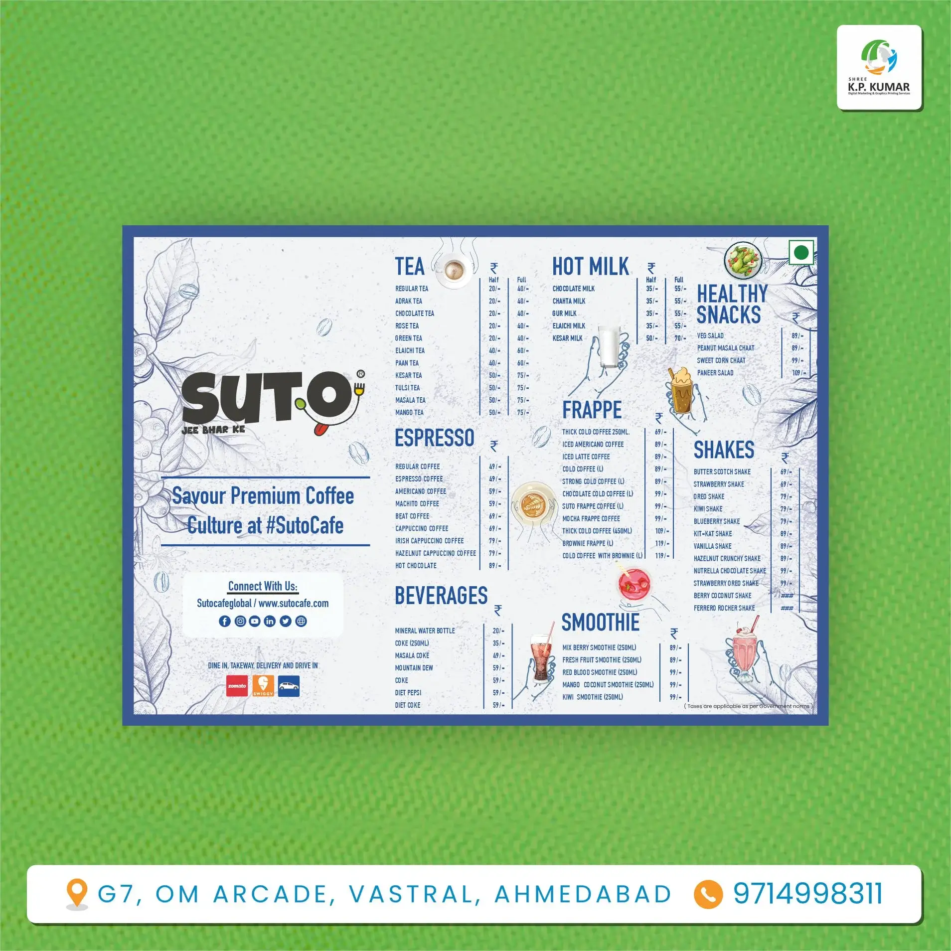 Menu Card Project 3