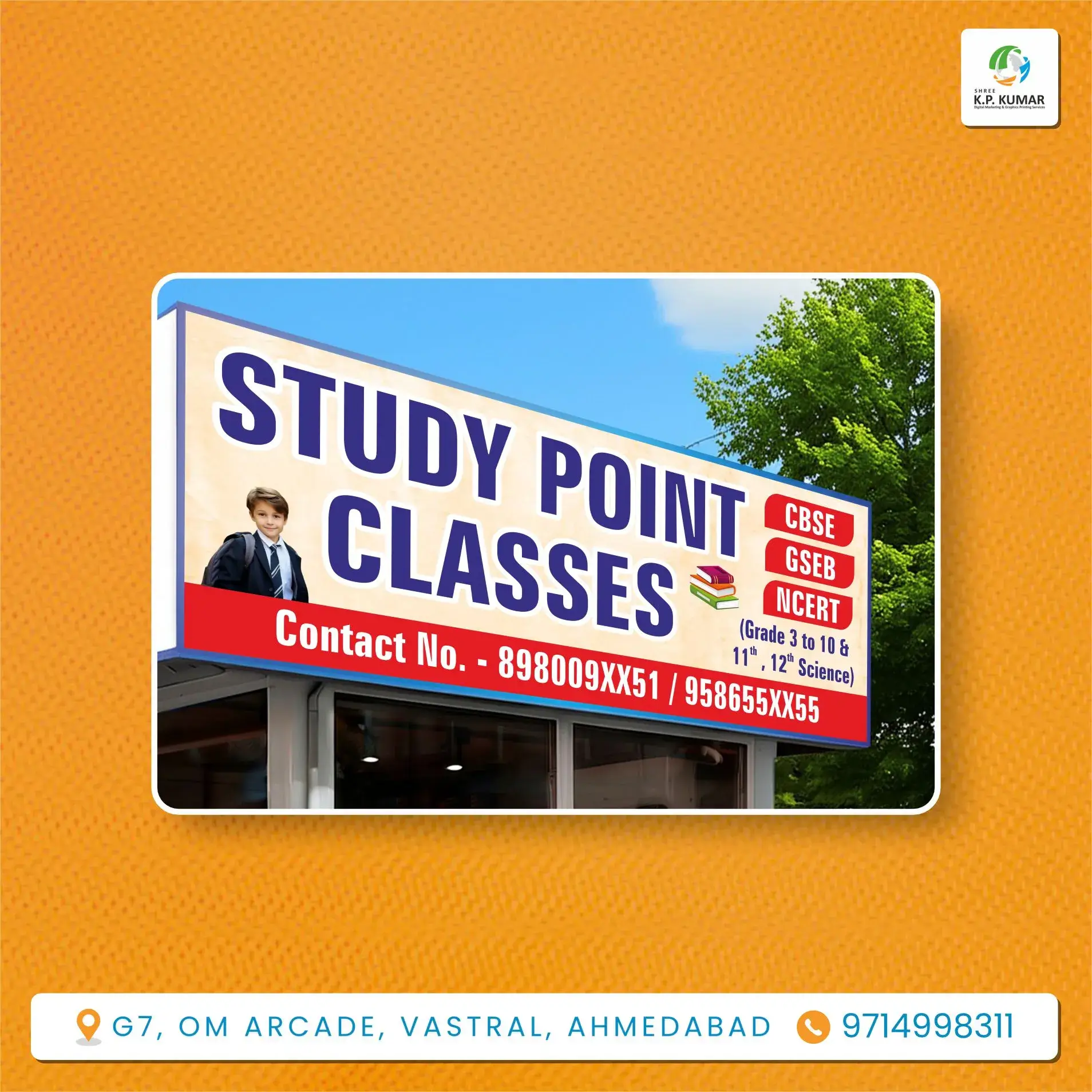 Flex Banner for Tution Classes