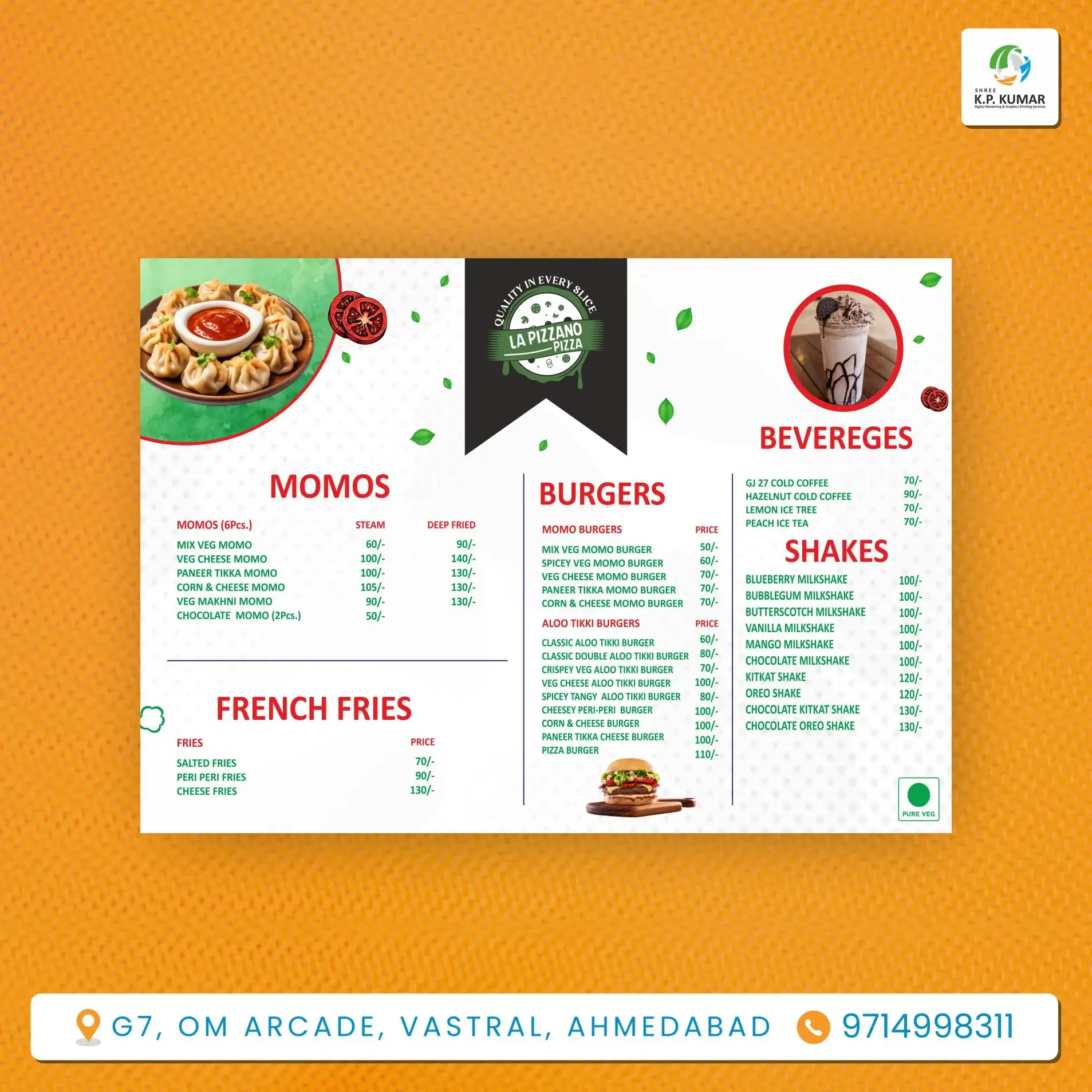 Menu Card Project 1